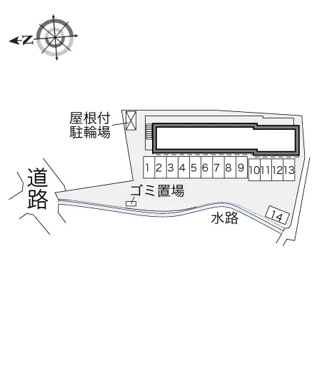 ★手数料０円★宇部市上野中町　月極駐車場（LP）